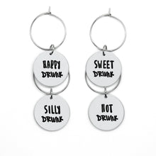 Load image into Gallery viewer, Types of Drunk Set - Wine Glass Charms