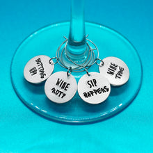 Load image into Gallery viewer, Wine Time Set - Wine Glass Charms