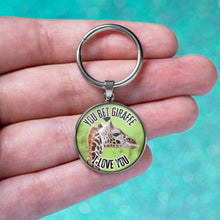 Load image into Gallery viewer, You Bet Giraffe I Love You Keychain