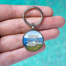 Load image into Gallery viewer, Fresh Out Of Fucks Keychain