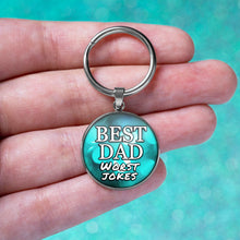 Load image into Gallery viewer, Best Dad Worst Jokes Keychain