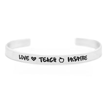 Load image into Gallery viewer, Love Teach Inspire Bracelet