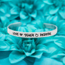 Load image into Gallery viewer, Love Teach Inspire Bracelet