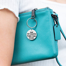Load image into Gallery viewer, Middle Finger Likes You Keychain