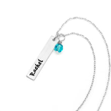 Load image into Gallery viewer, Custom Vertical Bar Necklace