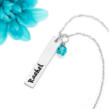 Load image into Gallery viewer, Custom Vertical Bar Necklace