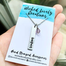Load image into Gallery viewer, Custom Vertical Bar Necklace