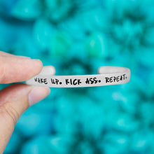 Load image into Gallery viewer, Wake Up. Kick Ass. Repeat. Bracelet