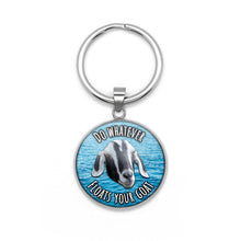 Load image into Gallery viewer, Do Whatever Floats Your Goat Keychain
