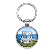 Load image into Gallery viewer, Fresh Out Of Fucks Keychain
