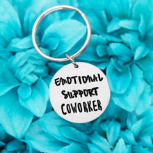 Load image into Gallery viewer, Emotional Support Coworker Keychain

