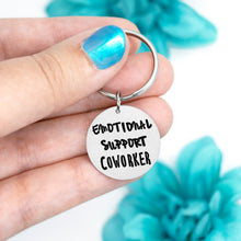 Load image into Gallery viewer, Emotional Support Coworker Keychain

