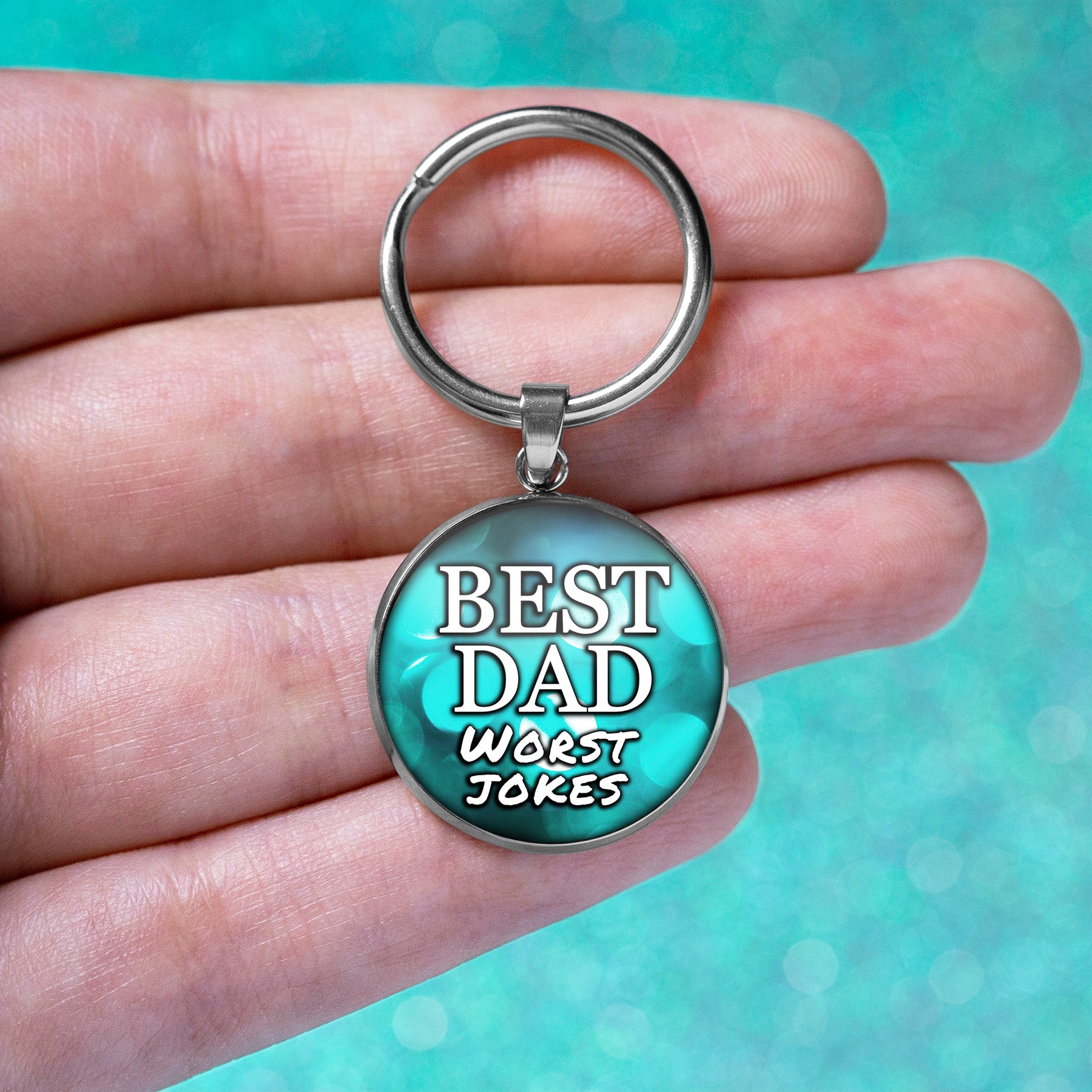 Best Dad Worst Jokes Keychain – Wicked Lovely Creations
