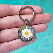 Load image into Gallery viewer, Thank You For Helping Me Grow Keychain
