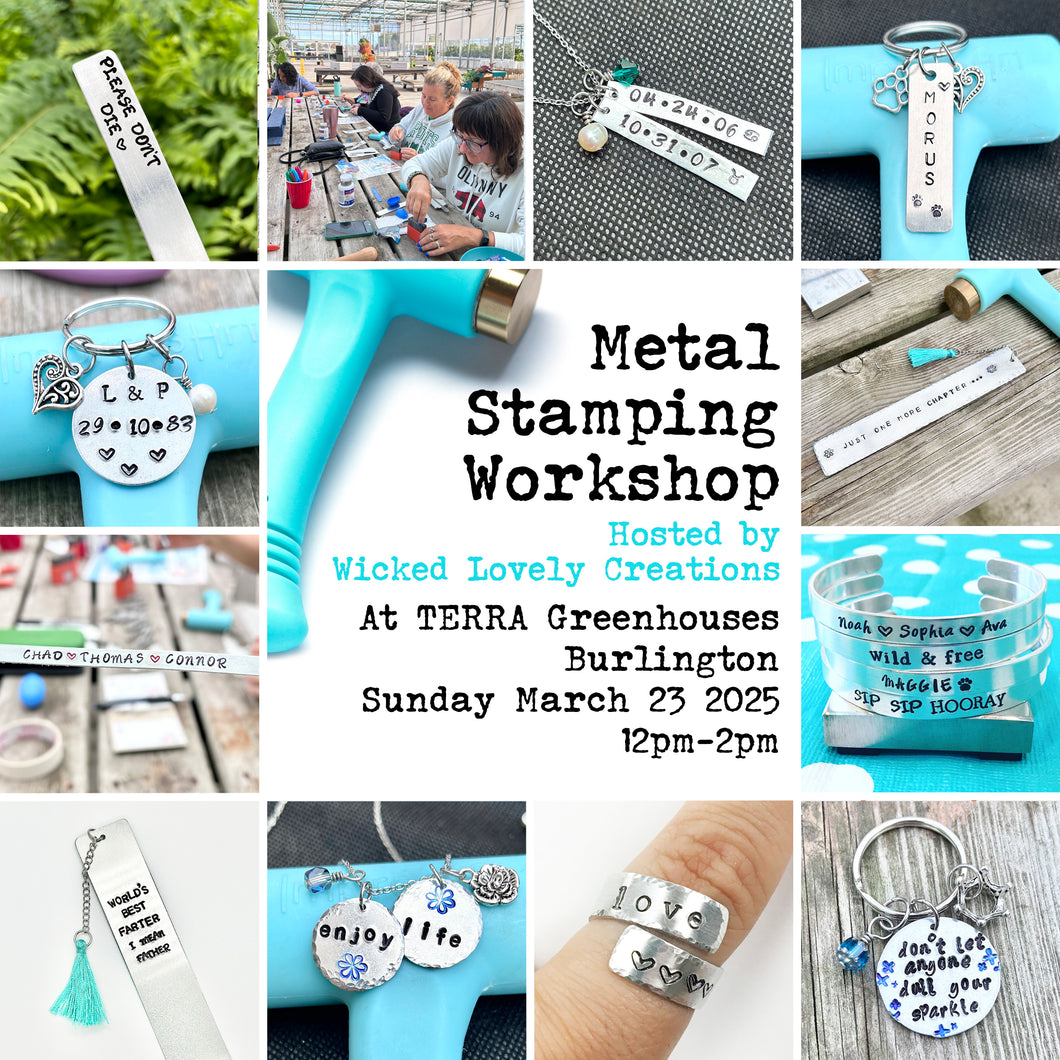 March 23 (Burlington) Metal Stamping Workshop