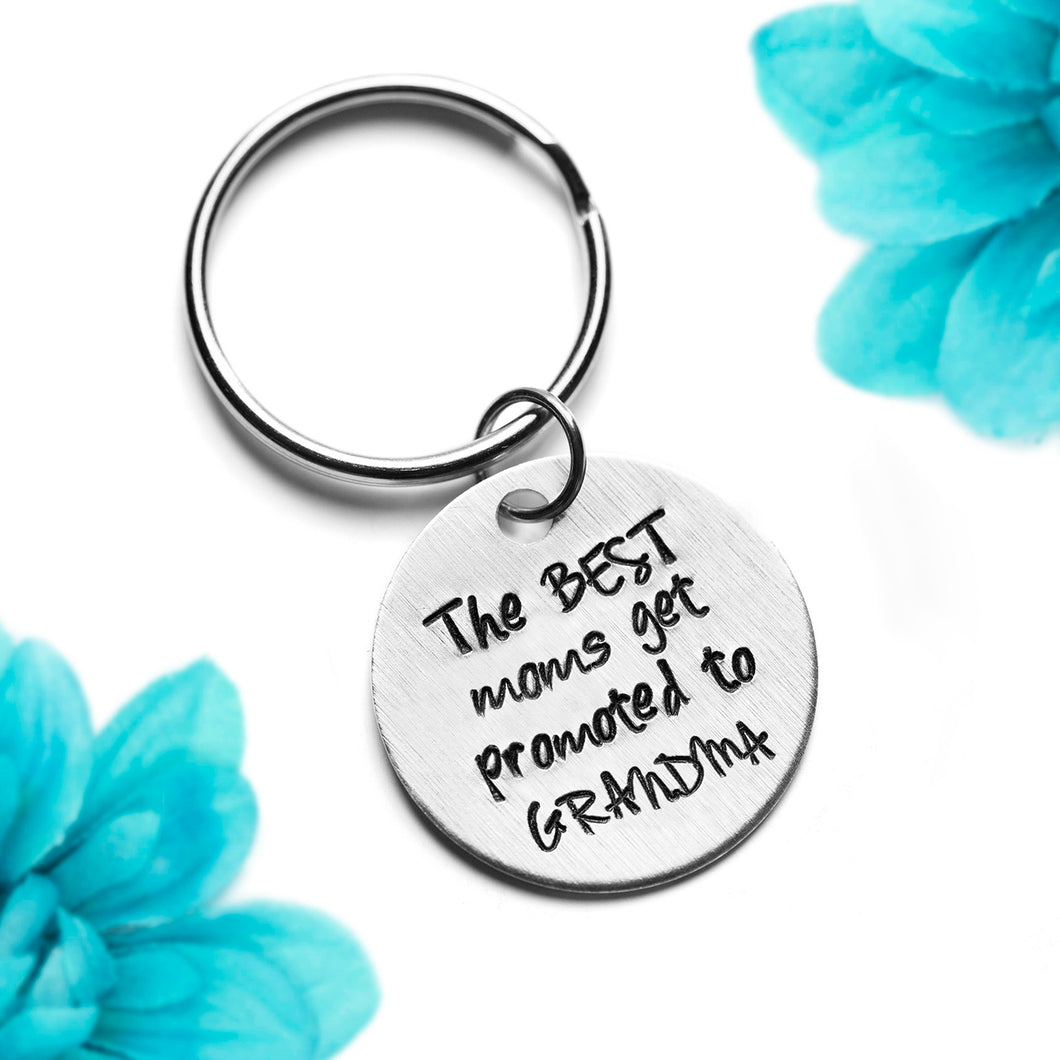 Mom Promoted To Grandma Keychain