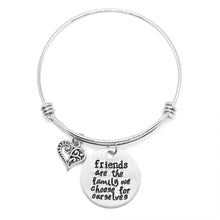 Load image into Gallery viewer, Friend Quote Bangle Bracelet
