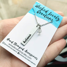 Load image into Gallery viewer, Custom Vertical Bar Necklace
